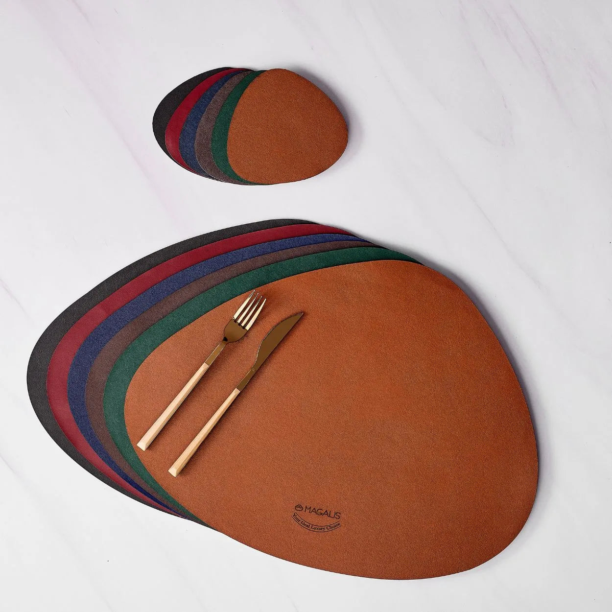 Daimana Leather Placemat - ( Set of 4 )