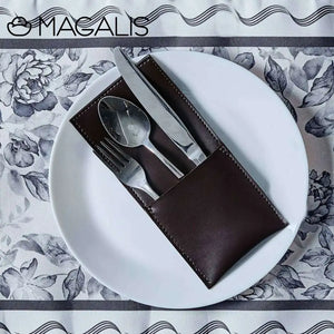 Leather Pouch - ( Set of 6 ) - Magalis Egypt