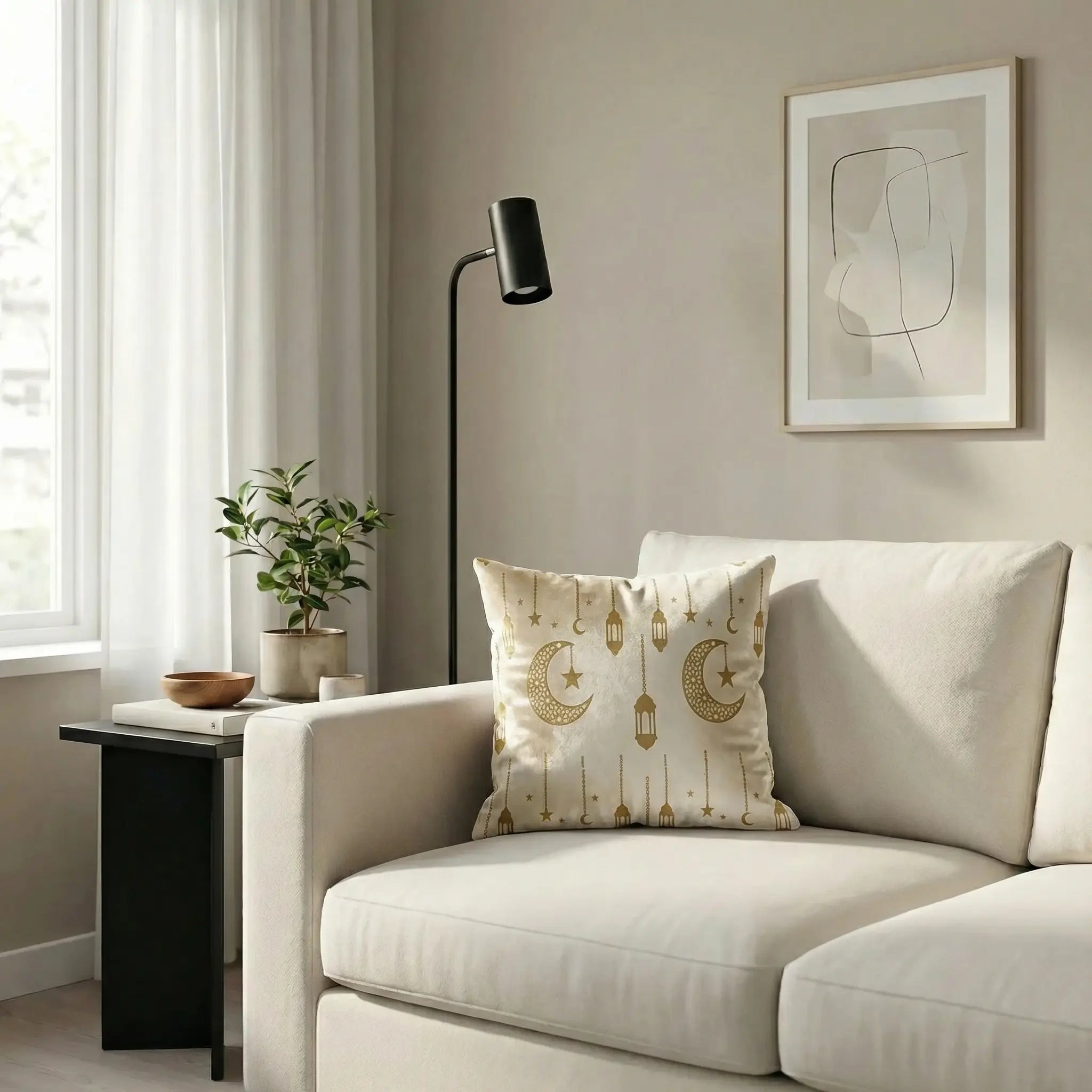 Hilal Cushion – Elegant White - Limited Edition