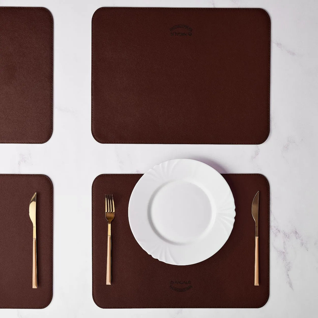 Leydi Leather Placemat - ( Set of 4 )