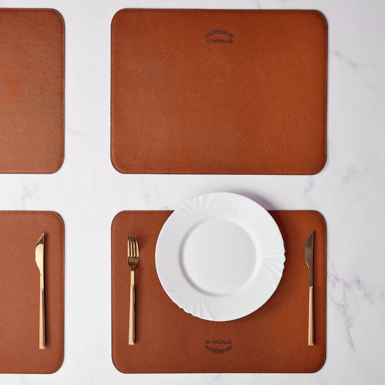 Leydi Leather Placemat - ( Set of 4 )