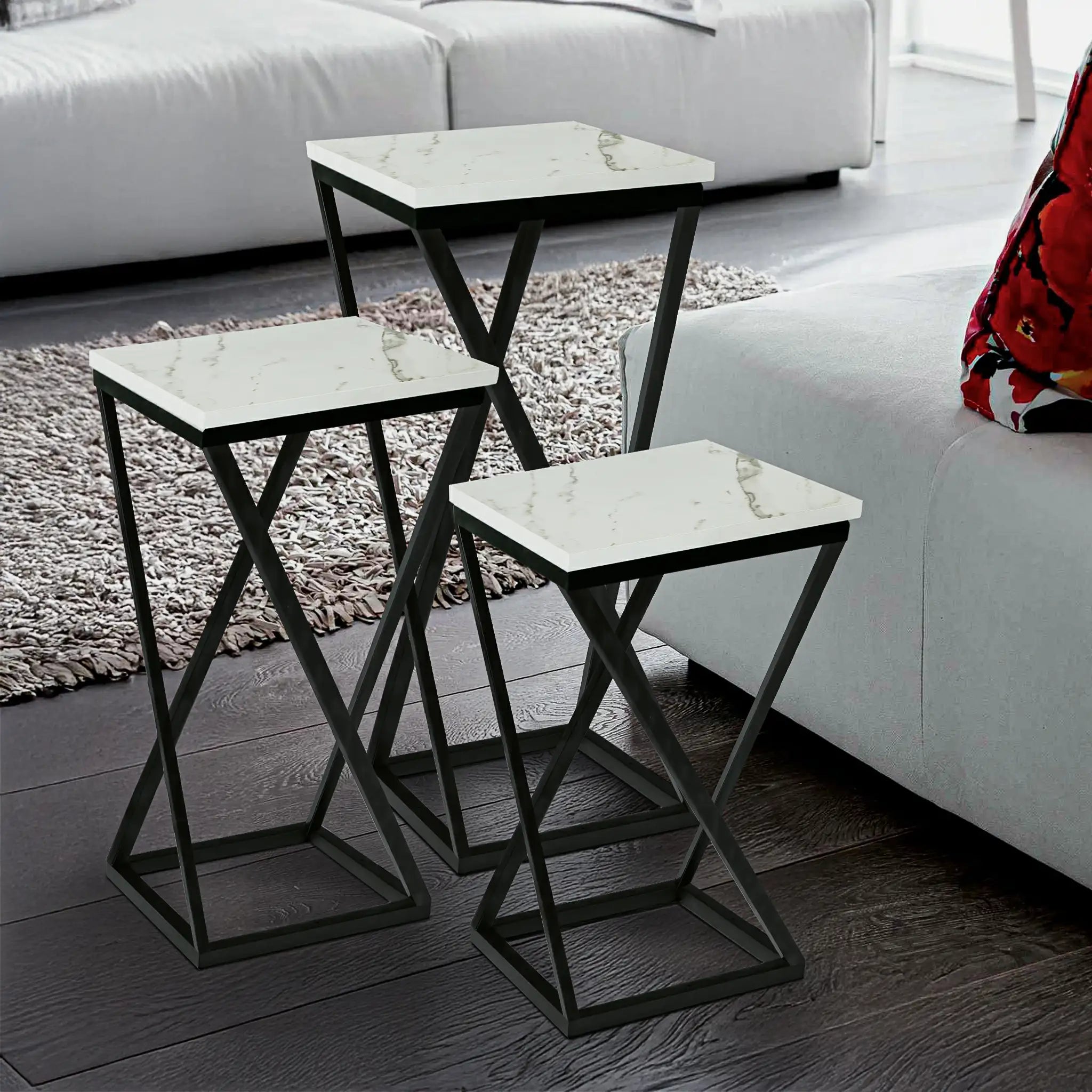 Ostra Side Table - ( Set Of 3 )