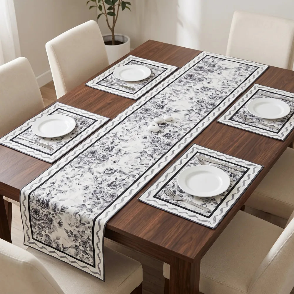 Tavella Table Runner with 4 placemat