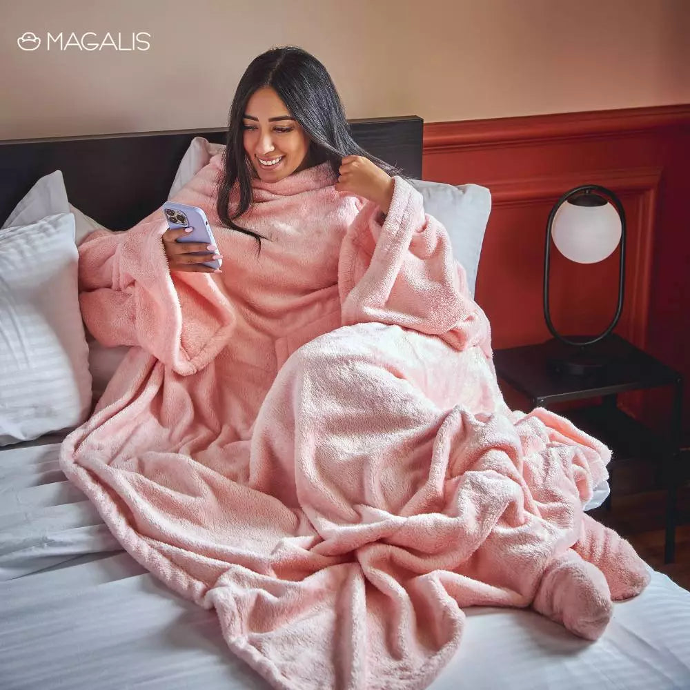 Toplo Blanket With Sleeves Foot Pocket
