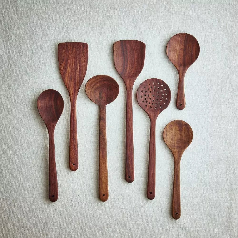 Wooden Cooking Utensils ( Set Of 7 ) - Magalis Egypt