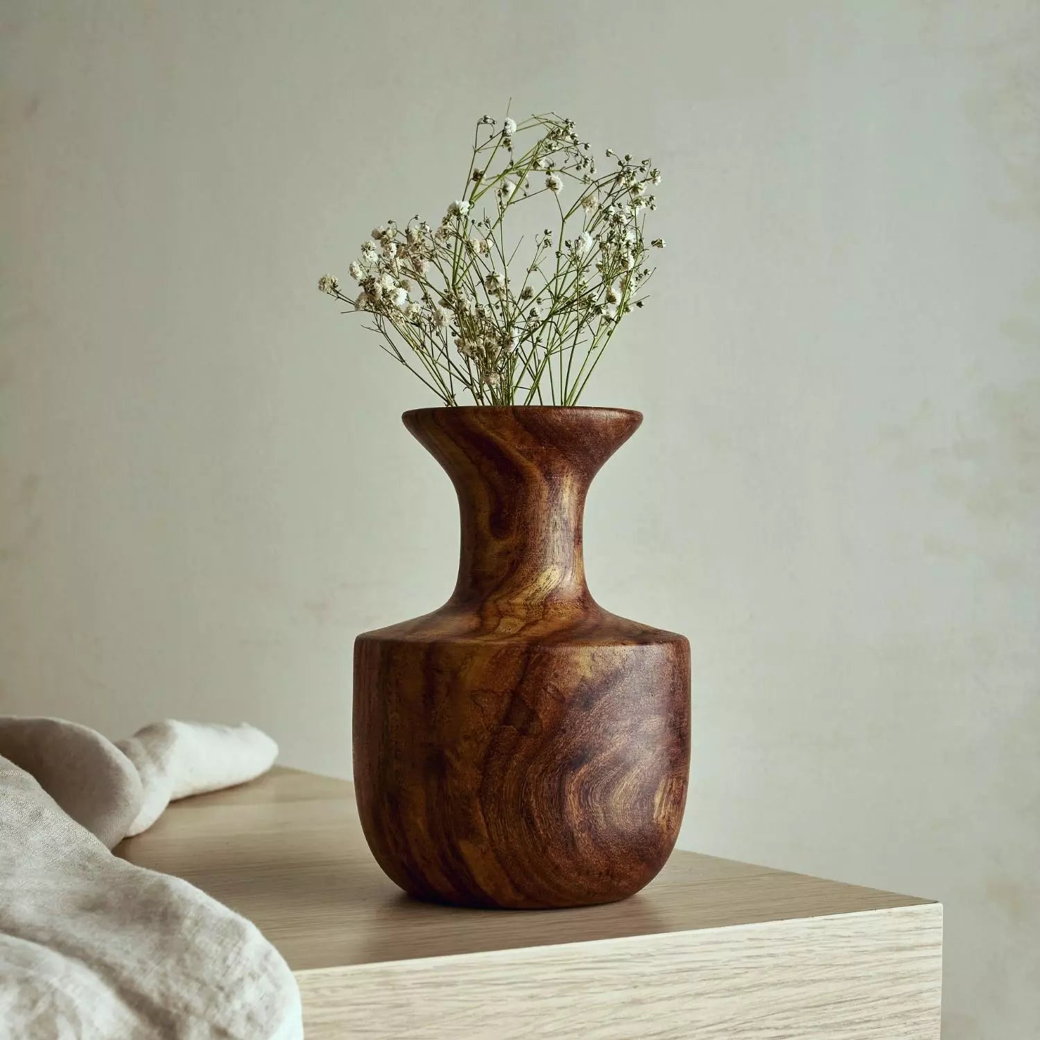 wooden vase decor egypt